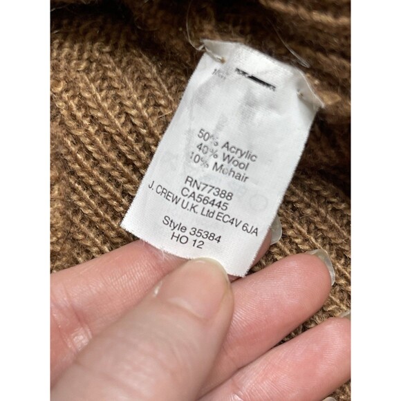 J.Crew Sweater Wool Mohair blend Women Size Small Brown w/ Buttons - Picture 9 of 11